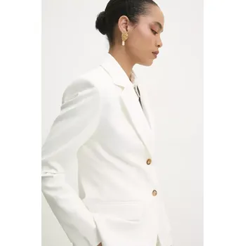 Dámské sako Zavinovací sako se šátkem Answear.LAB bílá barva WS25.KZD006 00X, vel. S