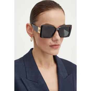 Sluneční brýle Sluneční brýle Versace dámské, hnědá barva, 0VE4467U 88A, vel. 54