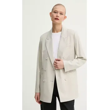 Dámské sako Blazer s příměsí vlny Bruuns Bazaar BBW4204 béžová 08X, vel. 38