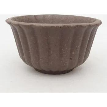 Květináč Mini bonsai miska 6,5 x 6,5 x 4 cm hnědookrová