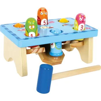 Dětské zboží small foot Dřevěná hra zatloukej ptáka - poškozený obal