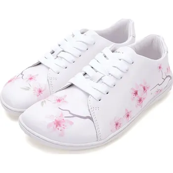 Dámské tenisky STITCH & WALK Dámské kožené tenisky S088-51222 Stitch Walk bílá Barva: bílá/květ, Velikost: 38