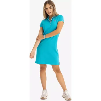 Dámské šaty U.S. Polo Assn. dámské šaty Solid Polo světle modré L