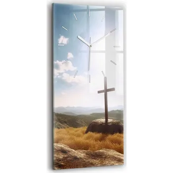 Hodiny Nástěnné hodiny SacroArte, odstíny modré, 30 cm