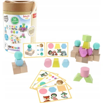 ostatní stavebnice TREFL DŘEVĚNÉ O! STAVEBNICE SKLÁDAČKA JUNIOR 30 DÍLKŮ