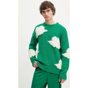 Pánský svetr Vlněný svetr Fiorucci Cloud Sweater U02SPKSW335KN03GN02 zelená 77X, vel. L