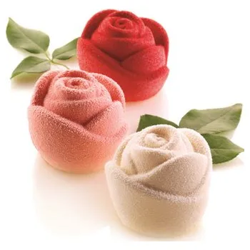 Forma na pečení Silikonová forma na dezert ve tvaru růže - Silikomart RŮŽE 145 - prům. 7 cm, výška 5,5 cm