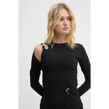 Pánské tričko Tričko s dlouhým rukávem Heliot Emil černá barva, AW24.W.13.071.BLK01 99X, vel. 34