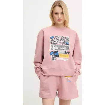 Dámská mikina Bavlněná mikina Moschino Jeans 1706.3228 růžová 39X, vel. S