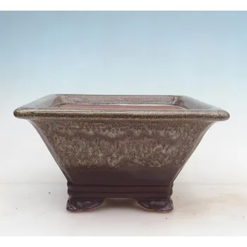 Květináč Bonsai miska 27 x 27 x 14,5 cm hnědá