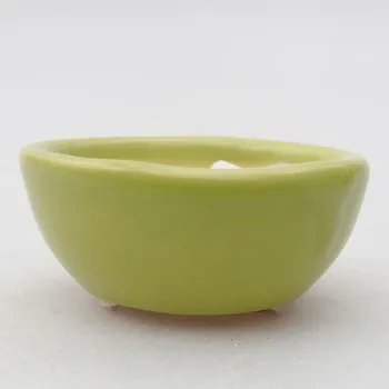 Květináč Mini bonsai miska 4 x 4 x 1,5 cm zelená