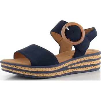 Dámské sandále Gabor nubukové sandály na platformě modré 64.550.16 - 38.5 | P692295