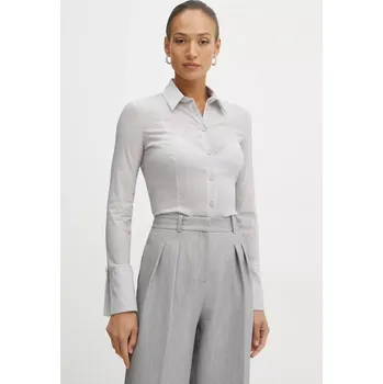 Pánská košile Košile Patrizia Pepe 8C0769.A534 šedá 09X, vel. 40