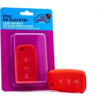 Autoklíč Silikonový obal na klíč Volkswagen - červený I