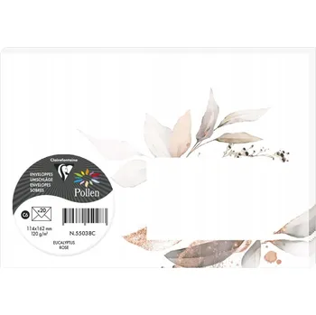 Obálka Barevné obálky - Květinové - 114x162mm - 120g/m2 - 20 Kusů - Kolekce Euk