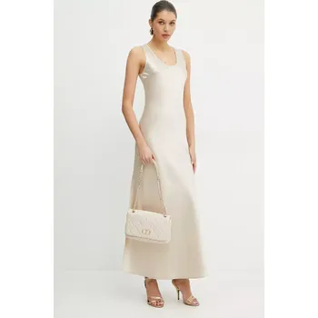 Dámské šaty Šaty Silvian Heach CORNAVA béžová barva, maxi, GPP25361VE 80X, vel. 34