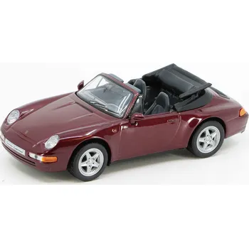 autíčko DeAgostini Porsche Carrera Cabriolet 1995 1:43 - časopis s modelem Porsche 911 993 - kovový model auta 1/43