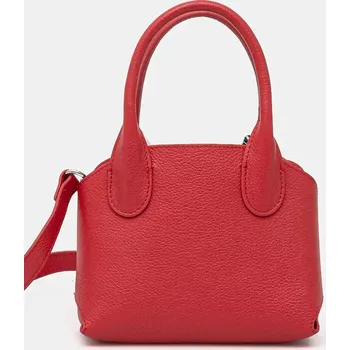 Kabelka Kožená kabelka Silvian Heach FERROVIA červená barva, RCP25019BO 33X, vel. ONE SIZE