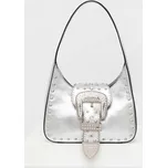 Kožená kabelka Moschino Jeans 3115.8793 stříbrná SLV, vel. ONE SIZE