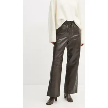 Kožené kalhoty Day Birger et Mikkelsen Elijah DAY65243578 hnědá 88X, vel. 32