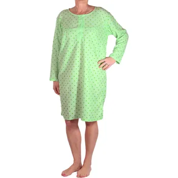 Body Zuza froté noční košile 2N-784-03 3XL světle zelená