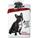 Faro Povlečení Pes Buldok 140x200, 70x90