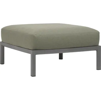 Zahradní pohovka Nardi Zelená zahradní podnožka Maximo se šedou podnoží 84,5 x 84,5 cm