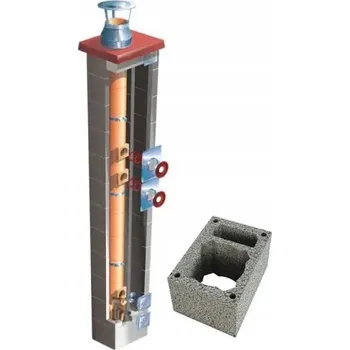 Komín Keramický komínový systém Brata Turbo SW fi 160 6m plyn olej 36x50 cm