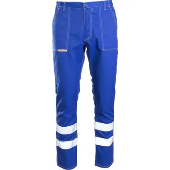 Pracovní obuv Dlouhé pracovní kalhoty Brixton CLASSIC MODRÉ S REFLEXNÍMI PRVKY vel. 60