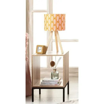 Modulární knihovna Kali přírodní moderní kostka do obýváku a kanceláře 34,5 cm