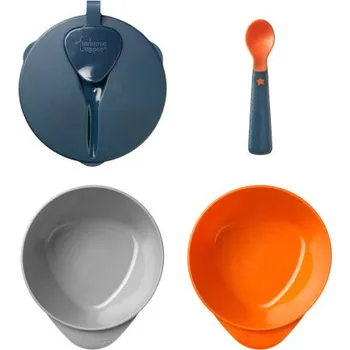 Misky pro snadné nabírání Explora s víčkem a lžičkou, 2 ks