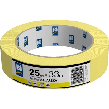 Lepicí páska Žlutá malířská páska PSB 25mm x 33m