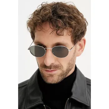 Sluneční brýle Sluneční brýle Saint Laurent pánské, stříbrná barva, SL 799 SL.799 SLV, vel. 52