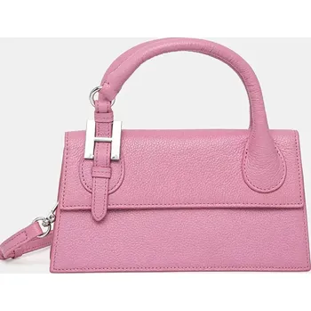 Kabelka Kožená kabelka Silvian Heach MARECHIARO růžová barva, RCP25007BO 30X, vel. ONE SIZE