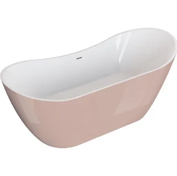 Vana Polimat Akrylátová volně stojící vana Abi 180x80 Rozměry (cm): 180x80, Barva vany: Bílá / růžová lesk