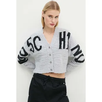 Dámský svetr Svetr s příměsí vlny Moschino Jeans 0912.8705 šedá 90X, vel. M