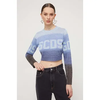 Pánský svetr Svetr GCDS FW23W380939 modrá 55A, vel. S