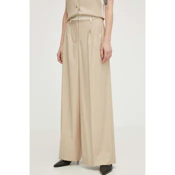 Kalhoty s příměsí vlny Remain 5013242764 béžová 12X, vel. 38