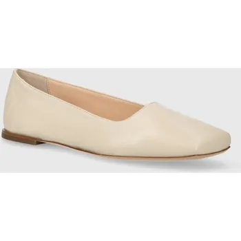 Dámské baleríny Kožené baleríny AGL RINA D550001PCSOFTY0119 béžová 02X, EUR 36