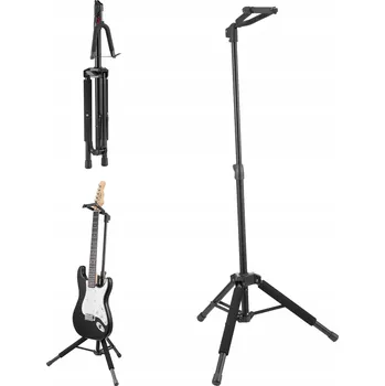 Příslušenství pro strunný nástroj Stojan na kytaru 600x450x1185MM s nastavitelnou výškou, rámový stativ pro kytaru