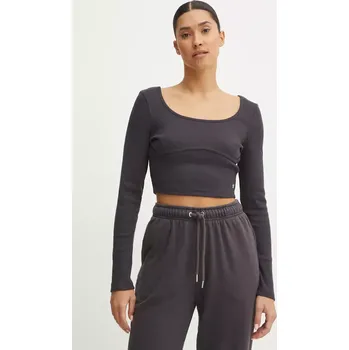 Pánské tričko Tričko s dlouhým rukávem Roxy Pretty Please šedá barva, ERJKT04211 90Y, vel. S