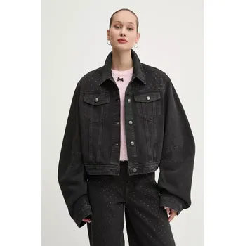 Dámská casual bunda Džínová bunda Rotate dámská, šedá barva, přechodná, oversize, 1136122998 90X, vel. 38