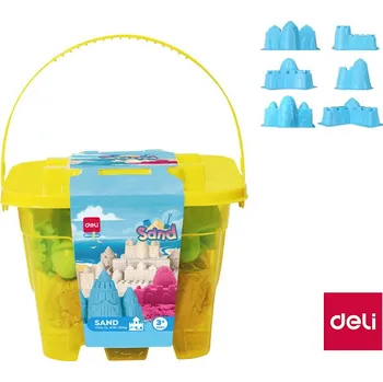 kinetický písek Písek kinetický DELI 500 g - žlutá