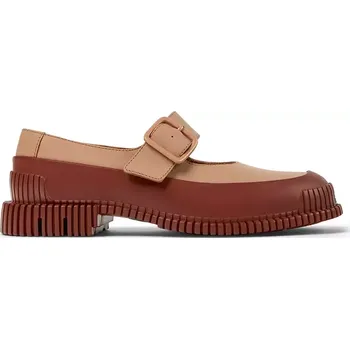 Dámské polobotky Kožené polobotky Camper Pix dámské, hnědá barva, na plochém podpatku, K201761-003 K201761.003 88X, EUR 36