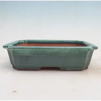 Květináč Bonsai miska 22 x 17 x 5,5 cm zelená