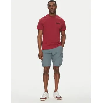 Pánské tričko Napapijri T-Shirt S-Vignoni NP0A4ILX Červená Regular Fit S