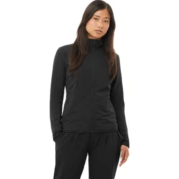 Dámská mikina Salomon Essential Lightwarm Hybrid W LC2374700 - deep black M