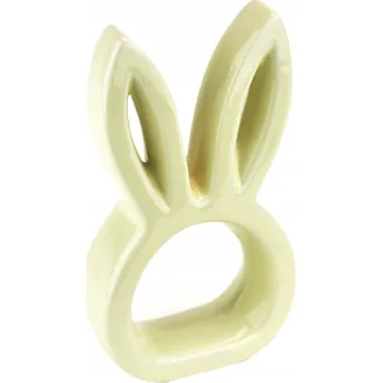 Velikonoční dekorace Zajíček keramický světle žlutý 14 cm