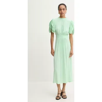 Dámské šaty Šaty Rotate Midi Puff Sleeve Dress 1127662981 zelená 70X, vel. 34