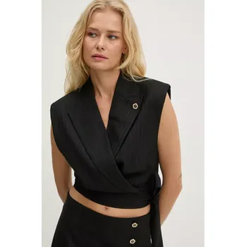 Dámská vesta Vesta s příměsí vlny Bruuns Bazaar BillBBBerin waistcoat BBW4113 černá 99X, vel. 40